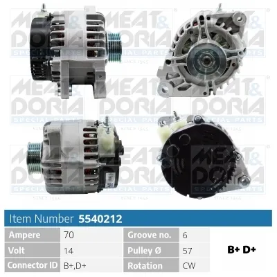 Alternator Citroën C1 · Peugeot 107 · Toyota AYGO