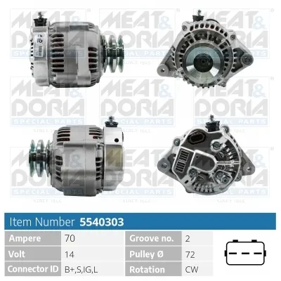 Alternator Toyota LAND CRUISER · Toyota 4 RUNNER II · Toyota LAND CRUISER 90