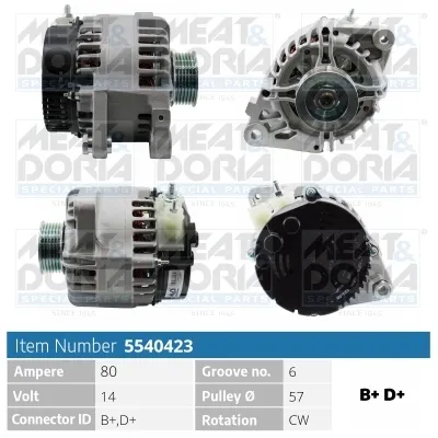 Alternator Citroën C1 · Peugeot 107 · Toyota AYGO