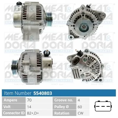 Alternator Toyota COROLLA Compact · Toyota COROLLA Liftback · Toyota COROLLA Estate