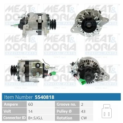 Alternator Toyota LAND CRUISER · Toyota HILUX V Pickup · Vw TARO
