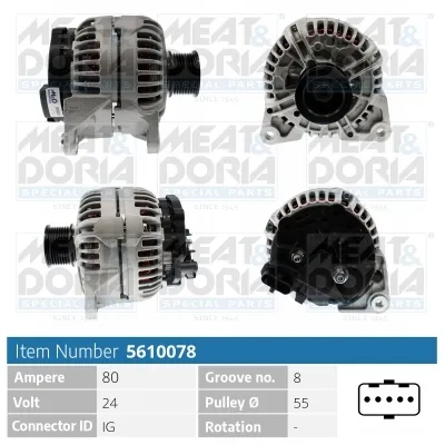 MEAT & DORIA alternator 5610078