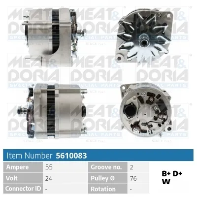MEAT & DORIA alternator 5610083