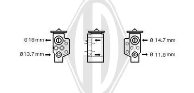 Expansion Valve, air conditioning Audi A3 · Audi A3 Sportback · Audi TT