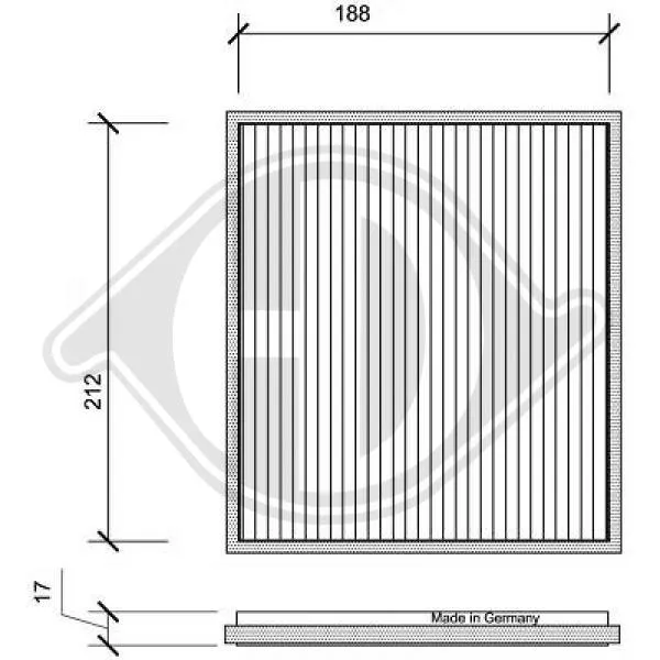 Filter, cabin air Toyota YARIS · Toyota YARIS VERSO · Toyota RAV 4 II