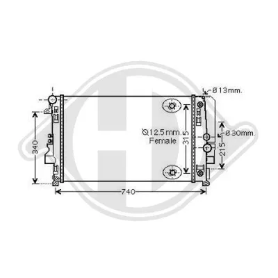 Radiator, engine cooling Mercedes-Benz VIANO · Mercedes-Benz VITO Bus · Mercedes-Benz VITO / MIXTO Van
