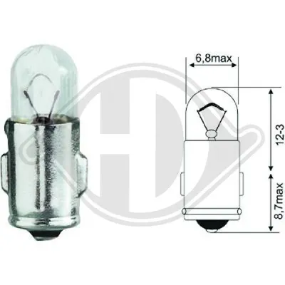 Incandescent lamp, DIEDERICHS LID10084 instrument panel