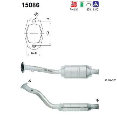 Catalytic Converter Citroën XANTIA