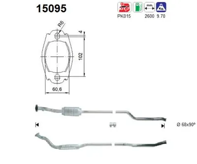 Catalytic Converter Citroën XANTIA · Citroën XANTIA Break