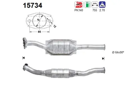 Catalytic Converter Citroën XSARA · Citroën XSARA Break · Citroën XSARA Coupe