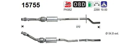 Catalytic Converter Citroën C5 I · Citroën C5 I Break