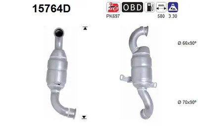 Catalytic Converter Peugeot 407 · Peugeot 407 SW · Citroën C4 I