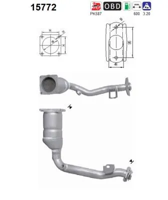 Catalytic Converter Citroën C3 I · Citroën C2
