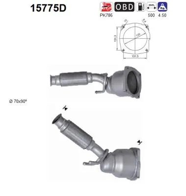 Catalytic Converter Citroën C4 I · Citroën C4 Coupe