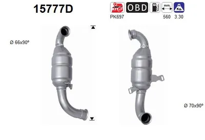 Catalytic Converter Citroën BERLINGO / BERLINGO FIRST MPV · Peugeot PARTNER MPV · Peugeot PARTNER Box Body/MPV