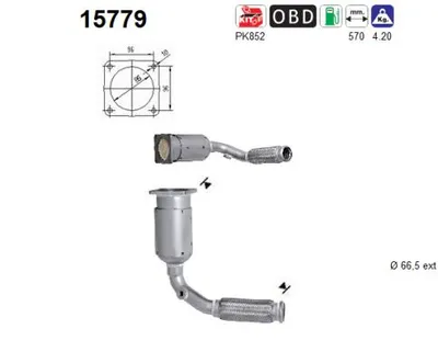 Catalytic Converter Citroën BERLINGO MULTISPACE · Citroën BERLINGO Box Body/MPV · Peugeot PARTNER TEPEE