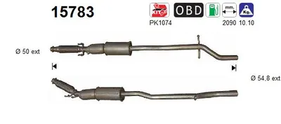 Catalytic Converter Citroën C5 II · Citroën C5 II Break