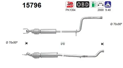 Catalytic Converter Citroën C4 PICASSO I MPV · Citroën C4 GRAND PICASSO I