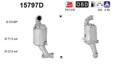 Catalytic Converter Citroën C4 GRAND PICASSO II · Citroën C4 PICASSO II · Peugeot 308 II