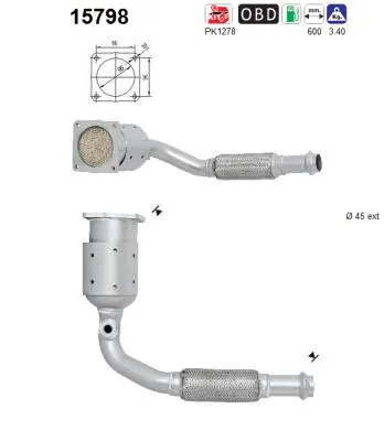 Catalytic Converter Peugeot 208 I · Citroën C-ELYSEE · Peugeot 301
