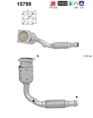 Catalytic Converter Citroën C-ELYSEE · Peugeot 301