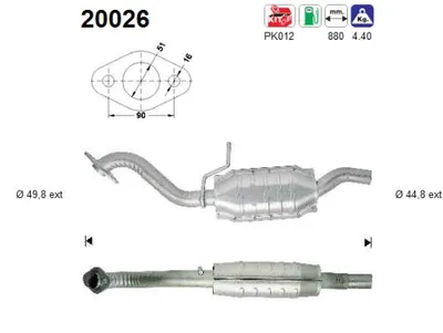 Catalytic Converter Ford FIESTA III