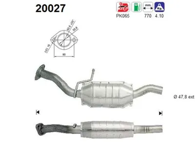 Catalytic Converter Ford FIESTA III · Ford FIESTA Box Body/MPV