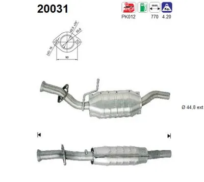 Catalytic Converter Ford FIESTA III · Ford FIESTA Box Body/MPV