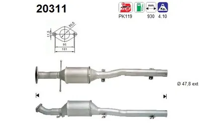 Catalytic Converter Ford FOCUS I · Ford FOCUS I Saloon · Ford FOCUS I Turnier