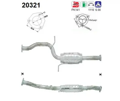 Catalytic Converter Ford GALAXY I