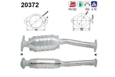 Catalytic Converter Ford MONDEO I · Ford MONDEO I Saloon · Ford COUGAR