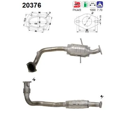 Catalytic Converter Ford MONDEO II · Ford MONDEO II Saloon · Ford MONDEO II Turnier