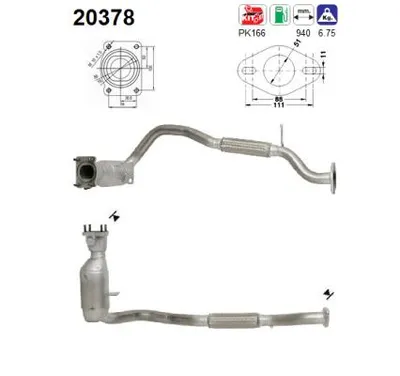 Catalytic Converter Ford MONDEO II · Ford MONDEO II Saloon · Ford MONDEO II Turnier