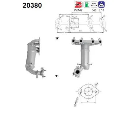Catalytic Converter Ford FIESTA IV · Ford FIESTA Box Body/MPV · Ford KA