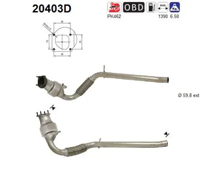 Catalytic Converter Ford TRANSIT Bus · Ford TRANSIT Van · Ford TRANSIT Platform/Chassis