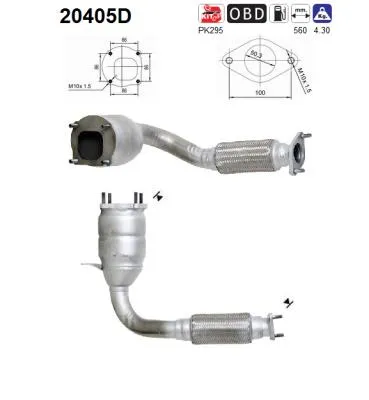 Catalytic Converter Ford FIESTA IV · Ford FIESTA Box Body/MPV