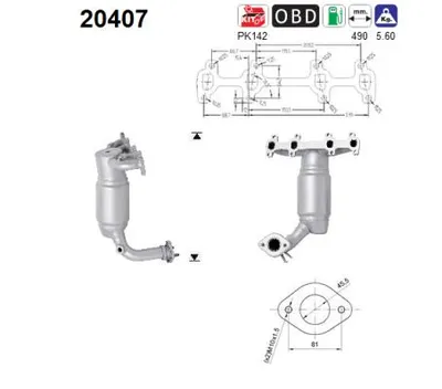 Catalytic Converter Ford FIESTA IV