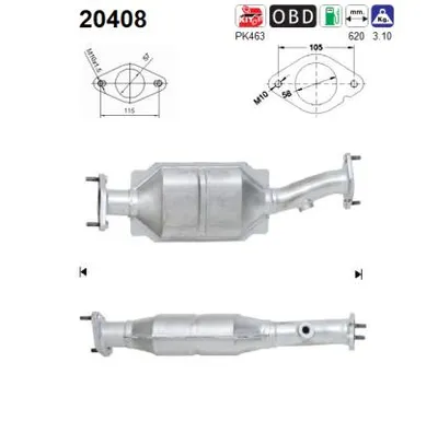 Catalytic Converter Ford MONDEO III Saloon · Ford MONDEO III · Ford MONDEO III Turnier