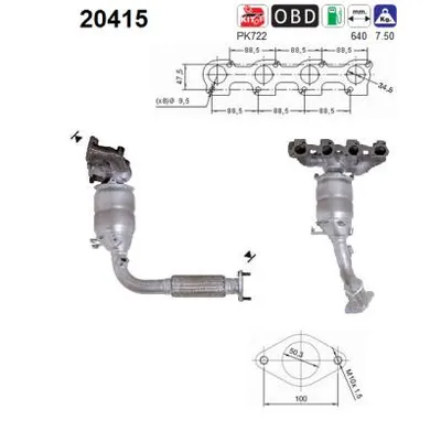 Catalytic Converter Ford KA