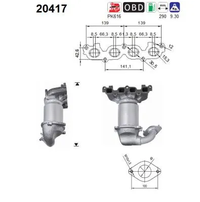 Catalytic Converter Ford FIESTA V · Ford FUSION