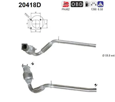 Catalytic Converter Ford TRANSIT Bus · Ford TRANSIT Van · Ford TRANSIT Platform/Chassis