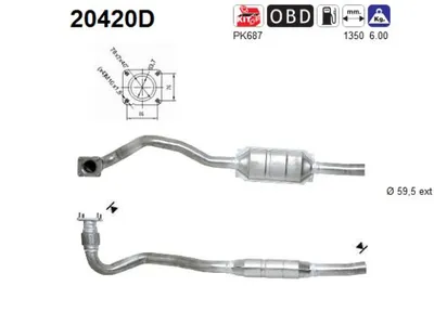 Catalytic Converter Ford TRANSIT Bus · Ford TRANSIT Van · Ford TRANSIT Platform/Chassis
