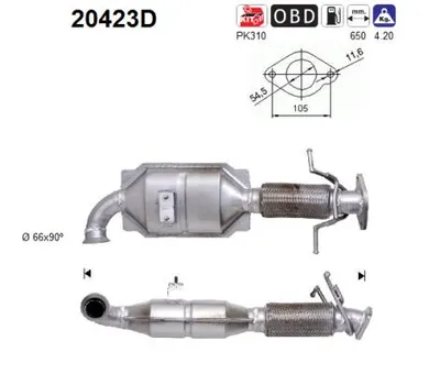 Catalytic Converter Ford FOCUS C-MAX · Ford FOCUS II · Ford FOCUS II Turnier