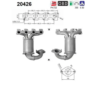 Catalytic Converter Ford FIESTA V · Ford FIESTA V Van