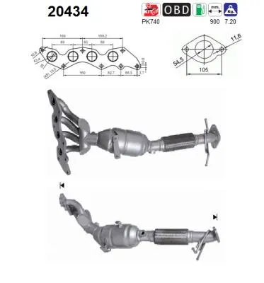 Catalytic Converter Ford MONDEO IV Turnier · Ford MONDEO IV · Ford MONDEO IV Saloon