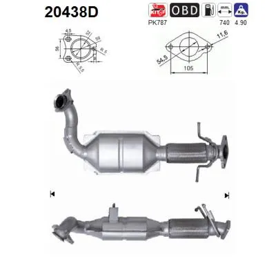Catalytic Converter Ford GALAXY II · Ford S-MAX · Ford MONDEO IV