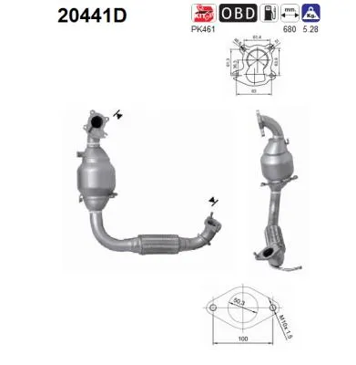 Catalytic Converter Ford FIESTA V · Ford FUSION