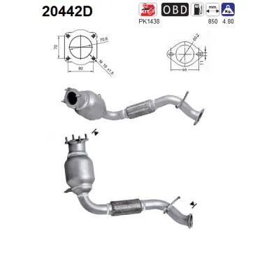 Catalytic Converter Ford TRANSIT Van · Ford TRANSIT Bus · Ford TRANSIT Platform/Chassis