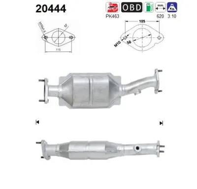 Catalytic Converter Ford MONDEO III Saloon · Ford MONDEO III · Ford MONDEO III Turnier