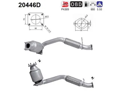 Catalytic Converter Ford TRANSIT Bus · Ford TRANSIT Van · Ford TRANSIT Platform/Chassis